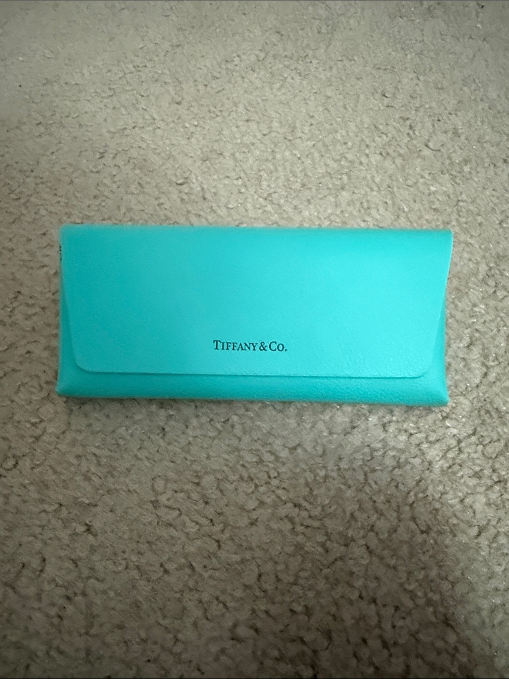 Tiffany & Co. Turquoise Eyewear Case with Logo